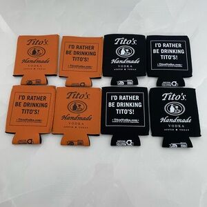 I’d rather be drinking Tito’s vodka Koozies orange black white